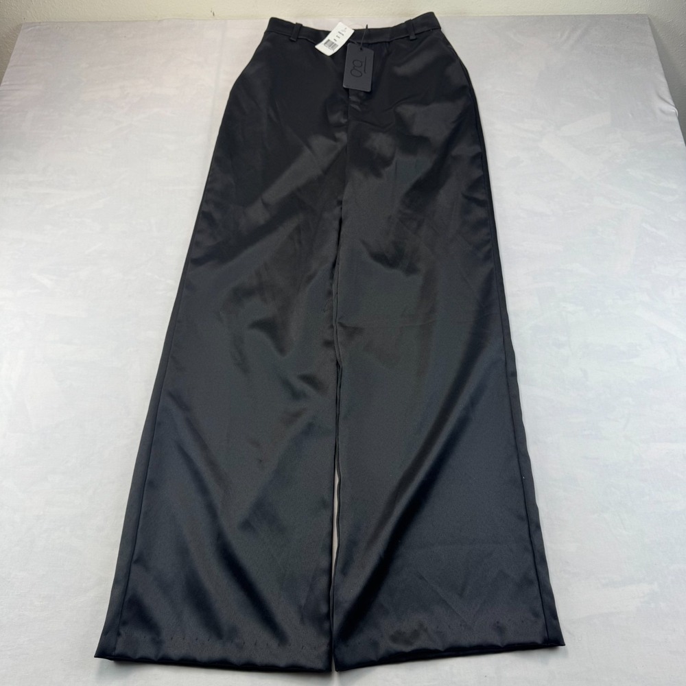 NWT Gibsonlook Pants Womens Small Wide Leg Flat Front Slash Pocket Preppy